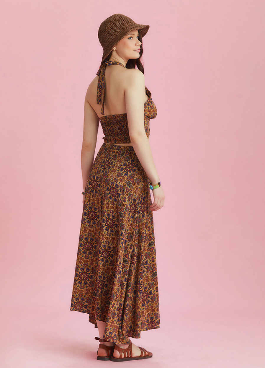 Sonnenzauber – Maxirock mit Ethno-Muster