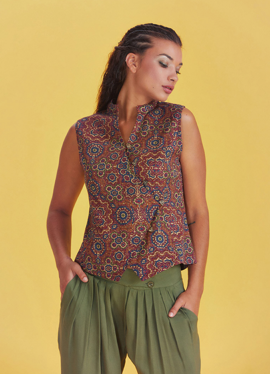 Mosaiktraum – Retro-Bluse