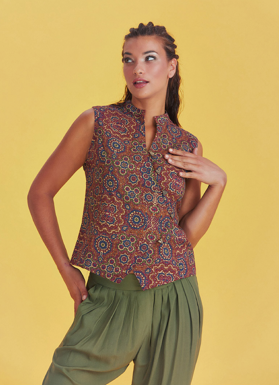 Mosaiktraum – Retro-Bluse