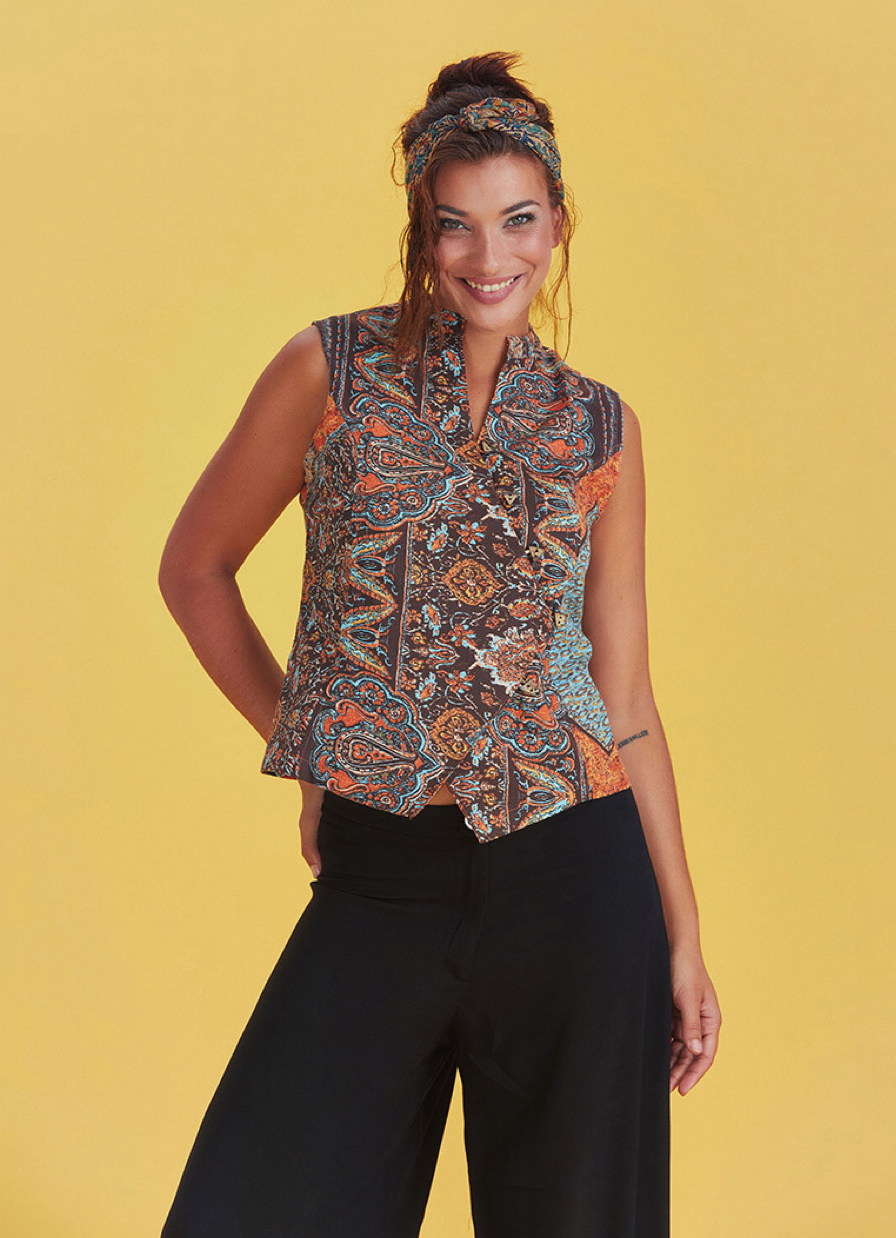 Orientzauber – Bluse im Boho-Stil