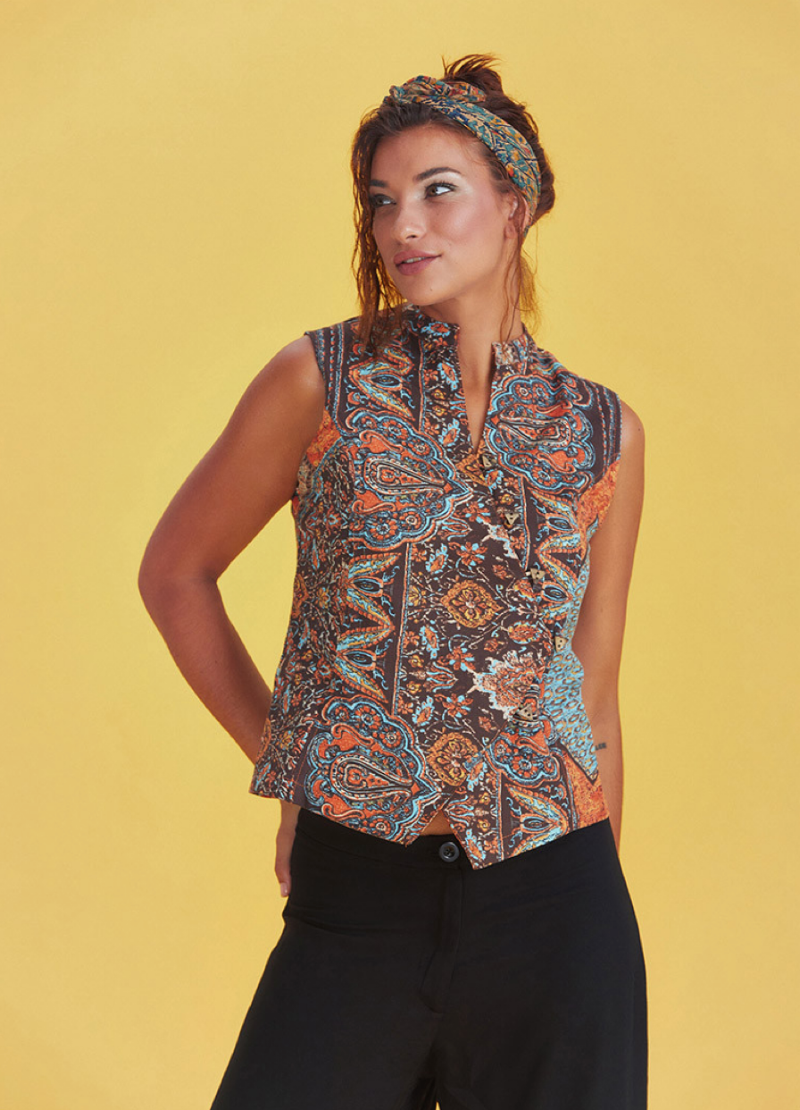 Orientzauber – Bluse im Boho-Stil