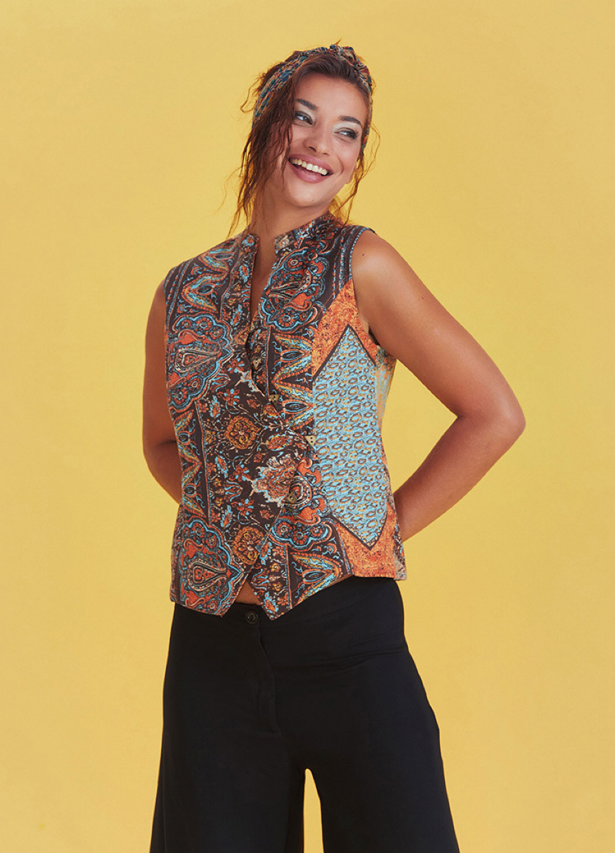 Orientzauber – Bluse im Boho-Stil