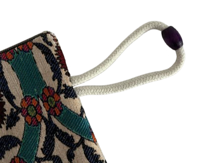 Rot-Grüne Blumen - Clutch