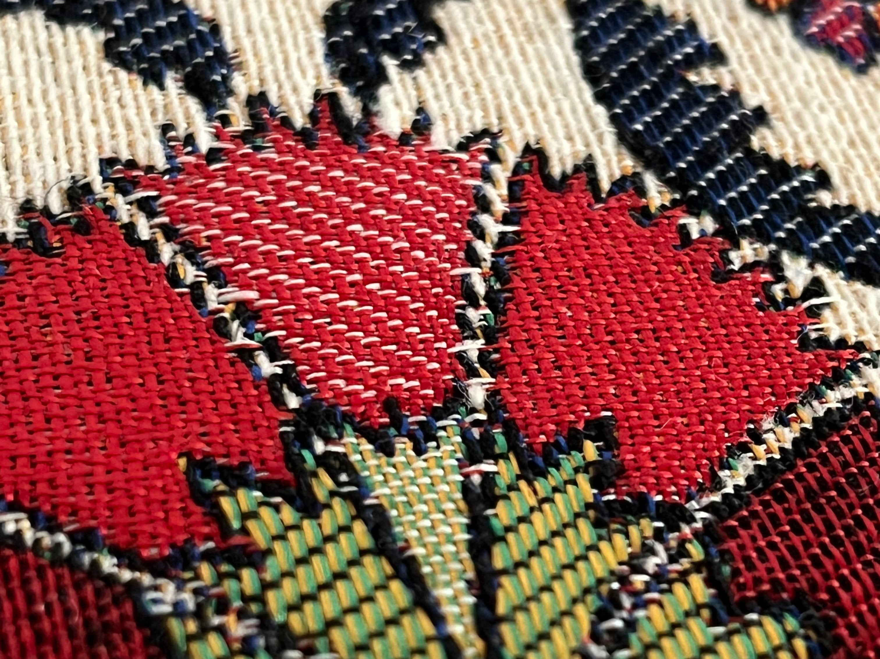 Rot-Grüne Blumen - Clutch