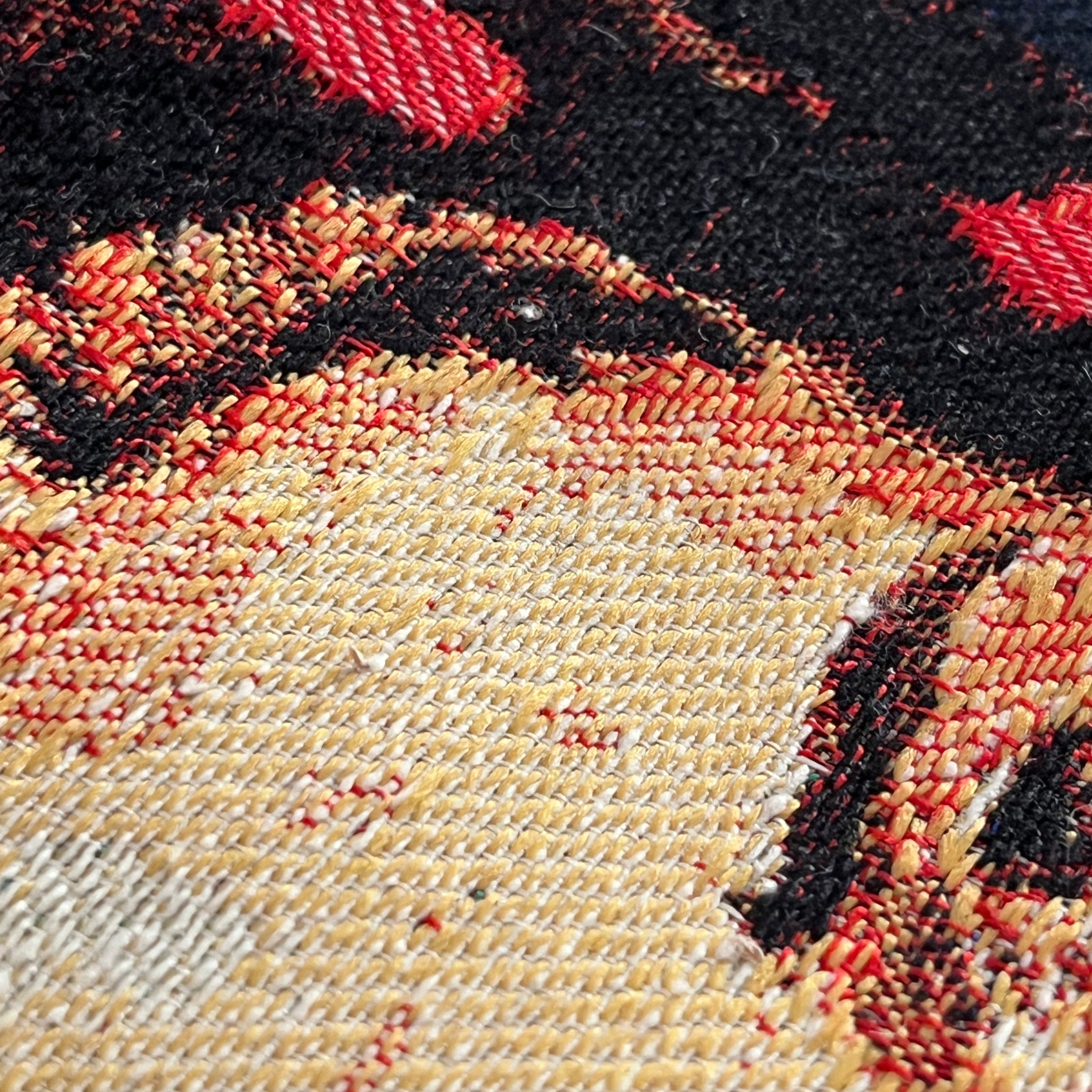 Inspiriert von Frida Kahlo - Blumen Dunkel - Schultertasche