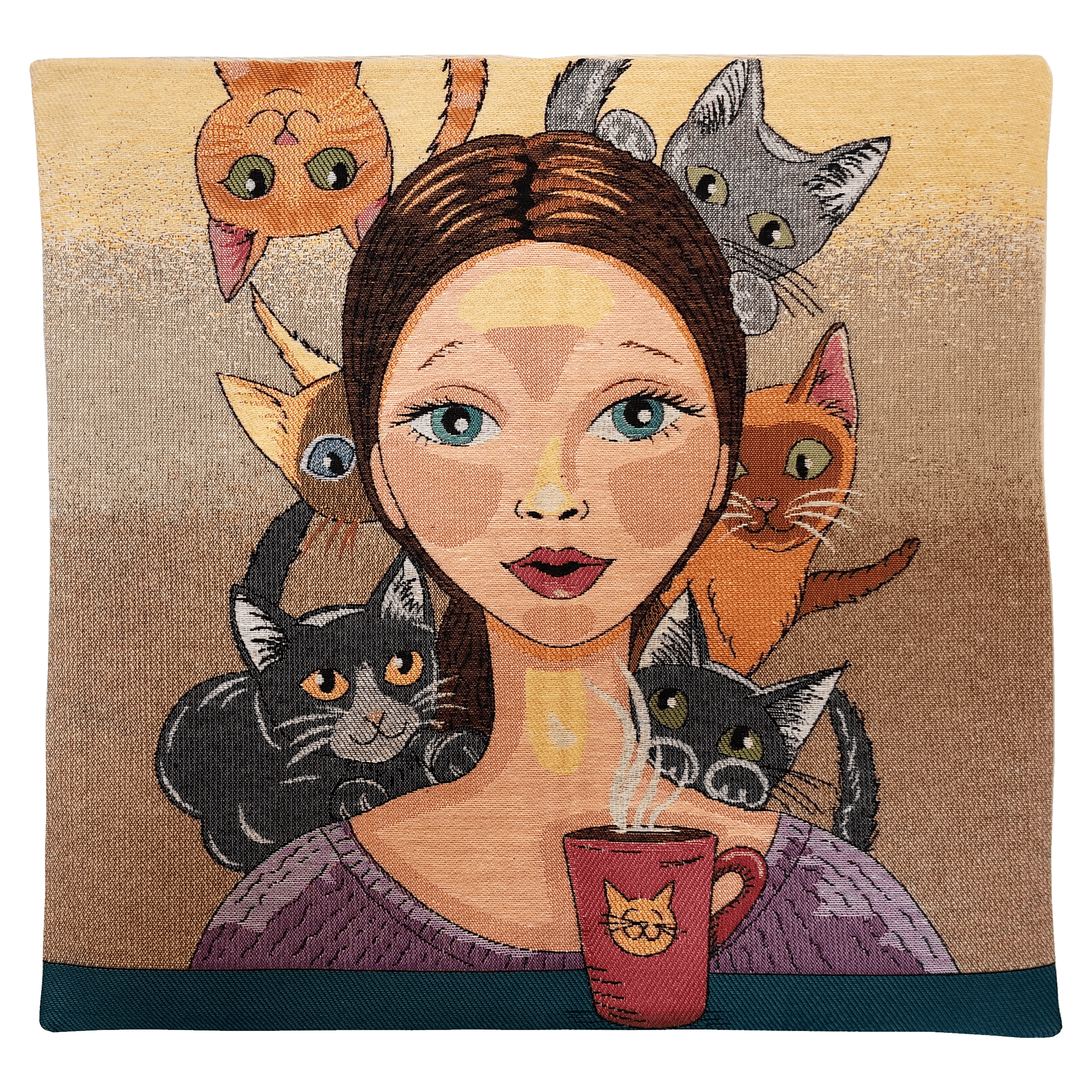 Katzenfrau - Kissenbezug