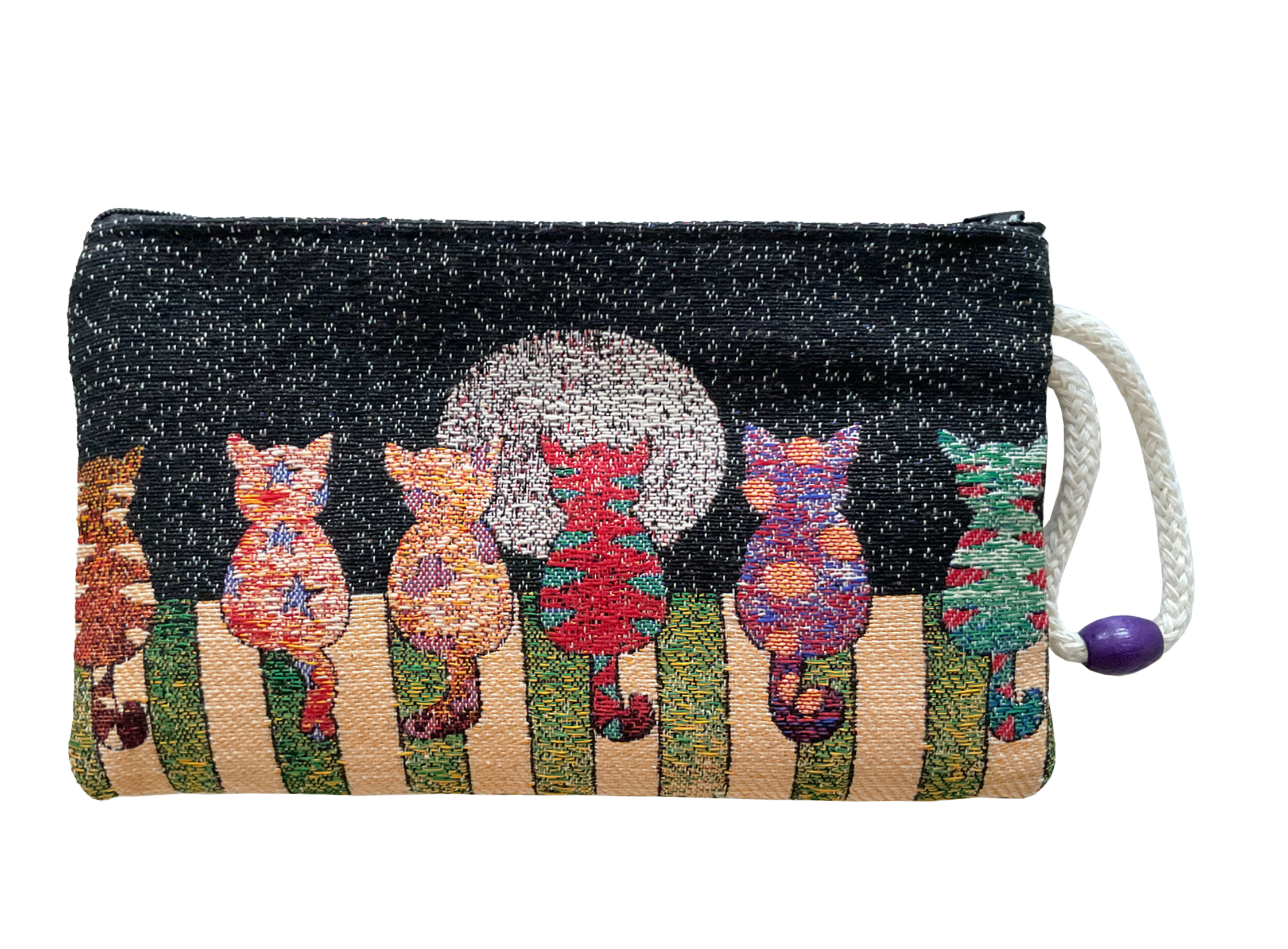 Katzen und der Mond - Portemonnaie