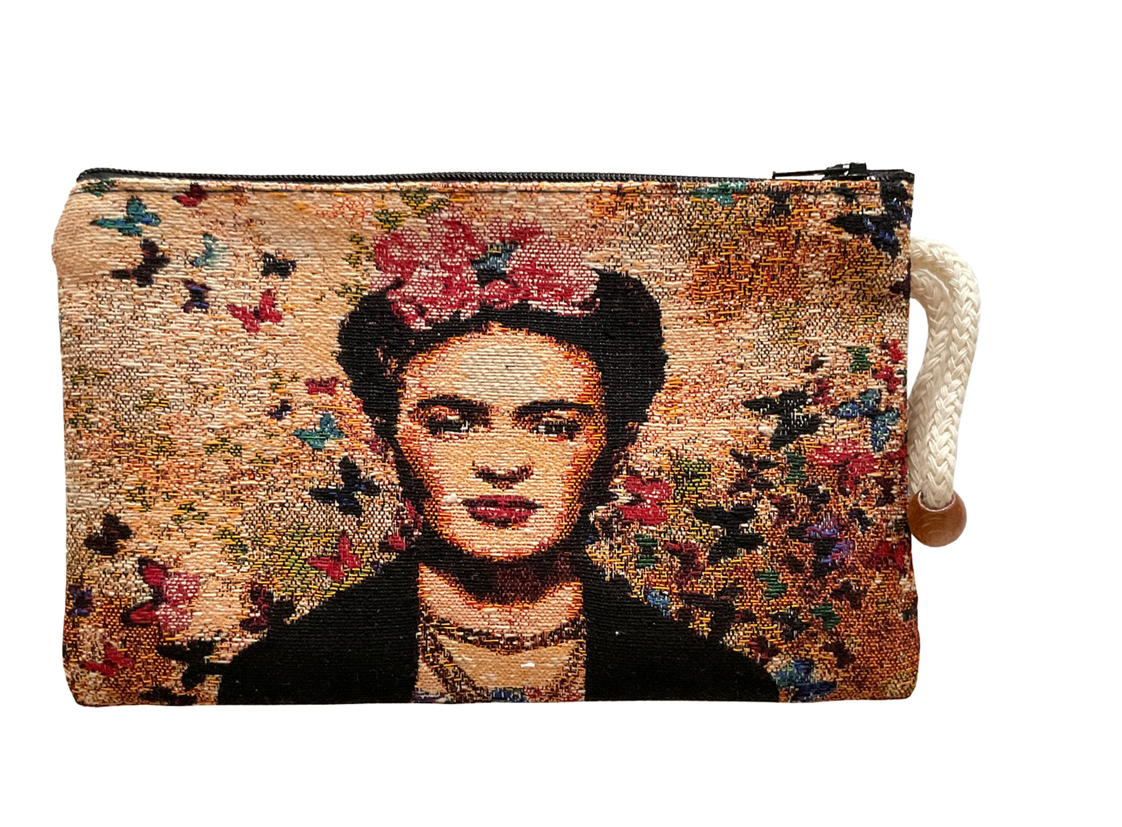 Inspiriert von Frida Kahlo - Schmetterlinge - Portemonnaie