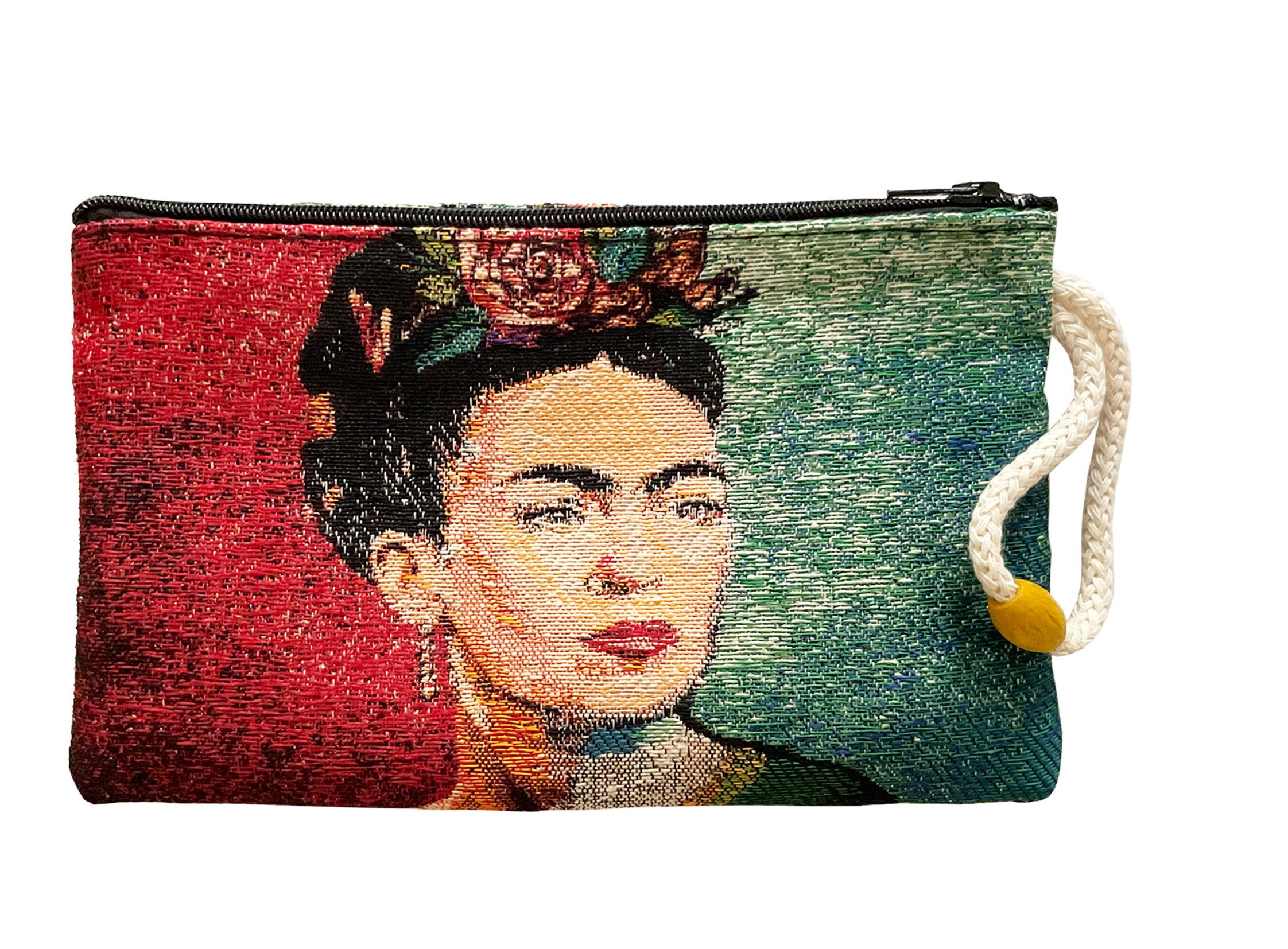 Inspiriert von Frida Kahlo - Rot/Grün - Portemonnaie