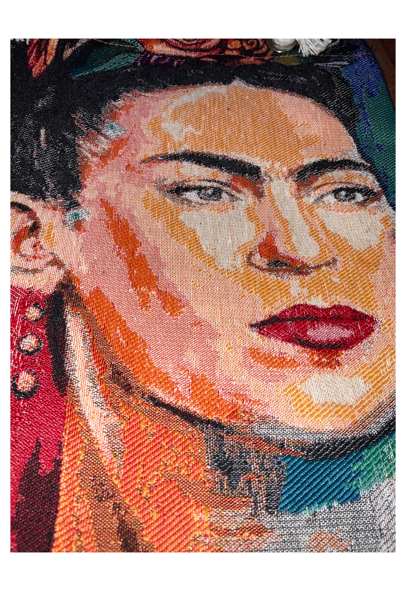 Inspiriert von Frida Kahlo - Rot/Grün - Shopper