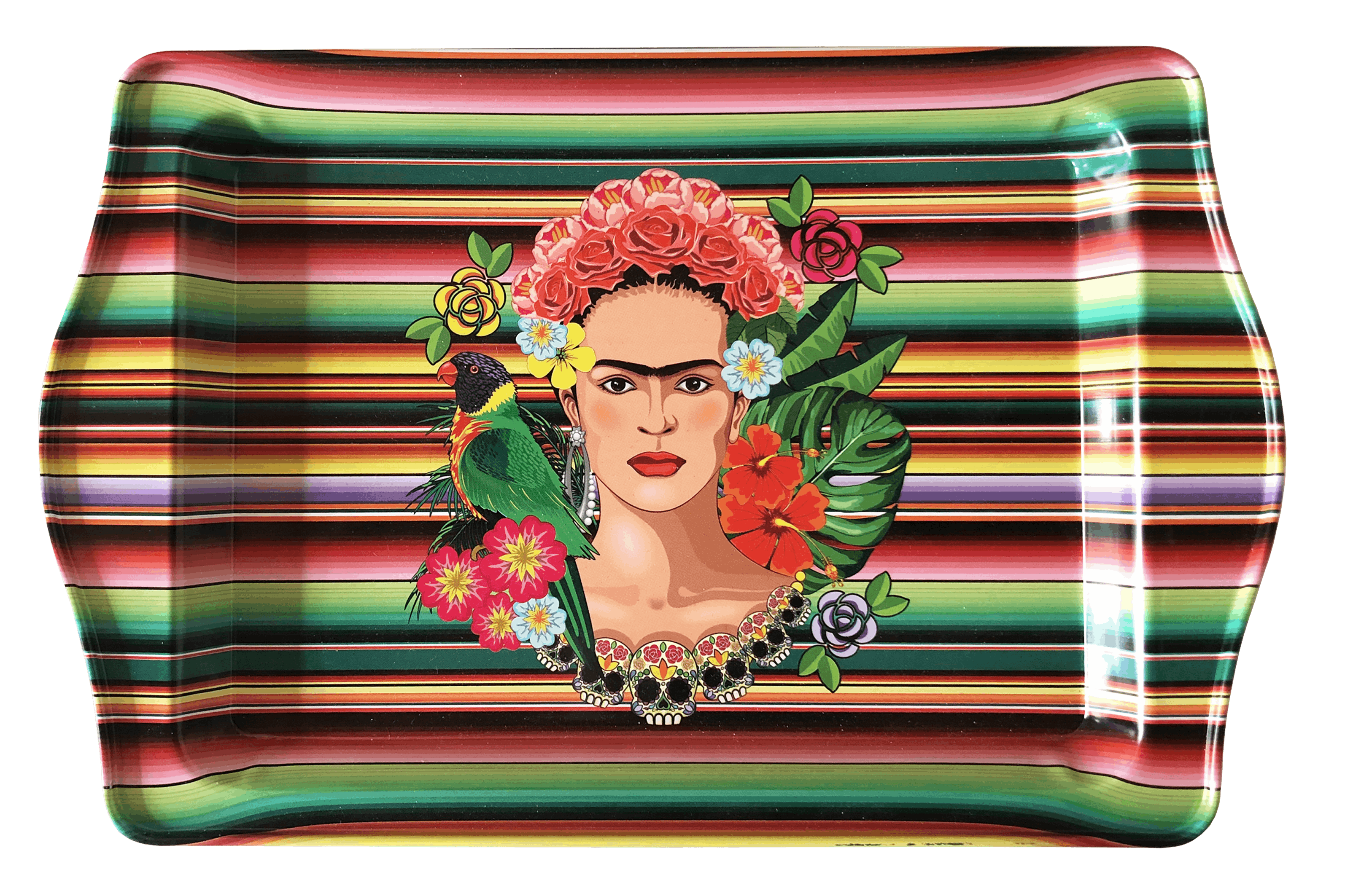 Inspiriert von Frida Kahlo - Tablett (klein)