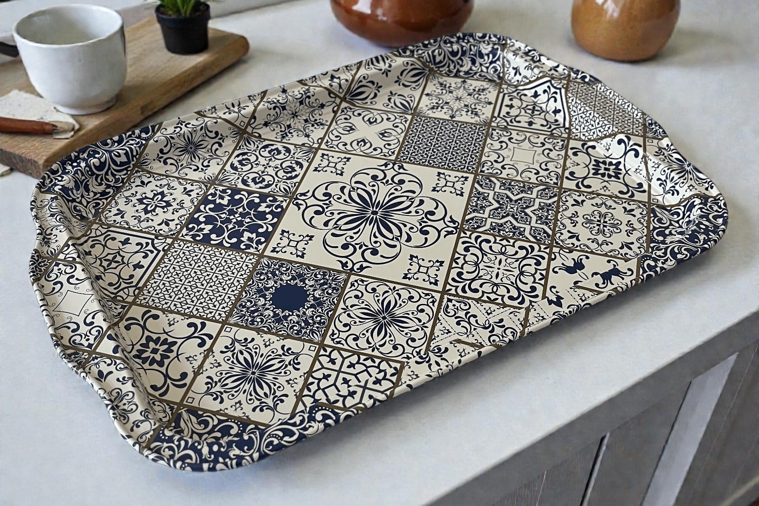 Graphitfliesen - Tablett (groß)