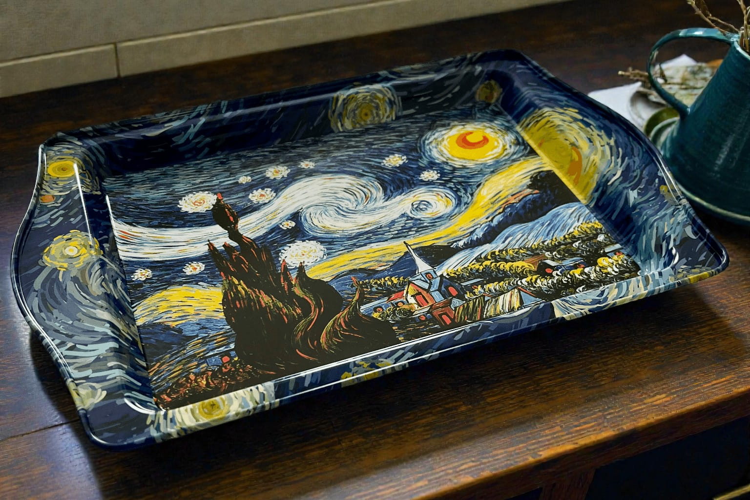 Van Gogh's Sternennacht - Tablett (klein)