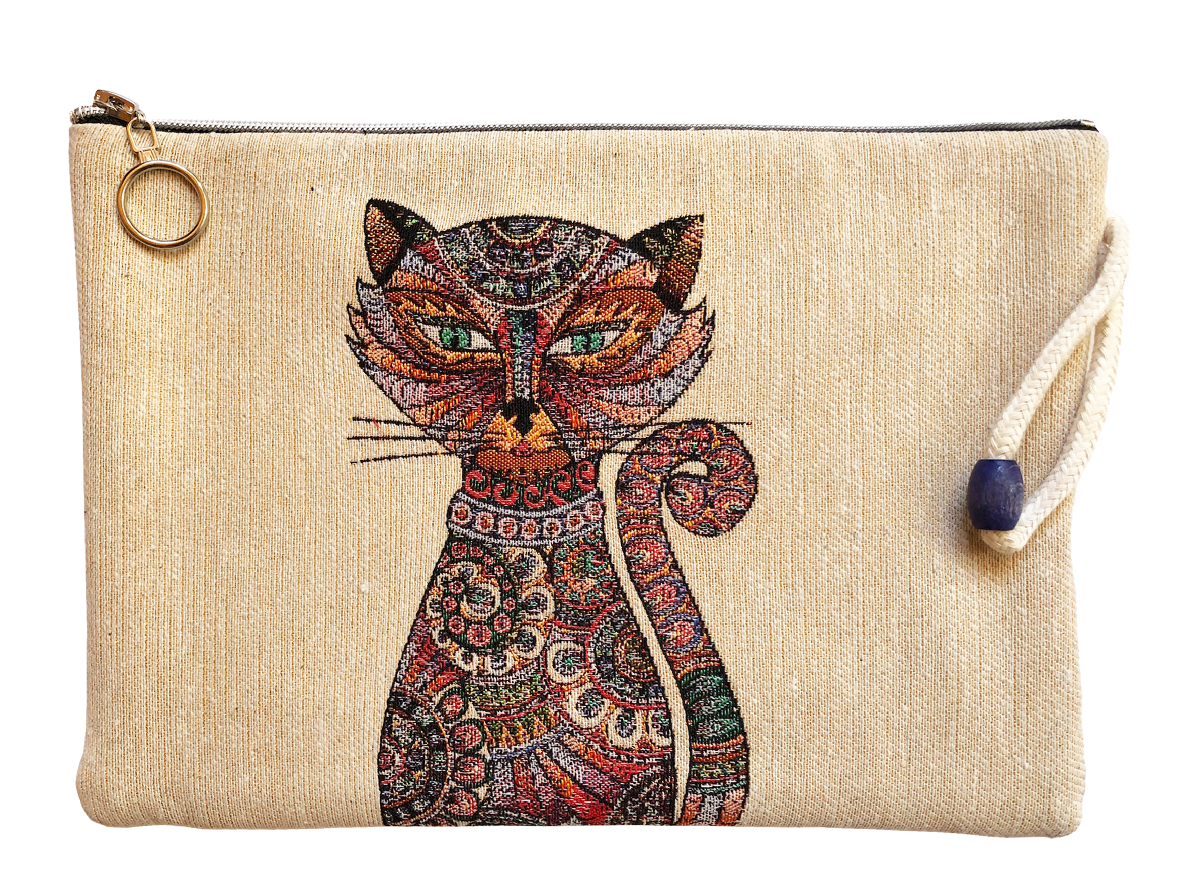 Katze mit Halsband - Clutch