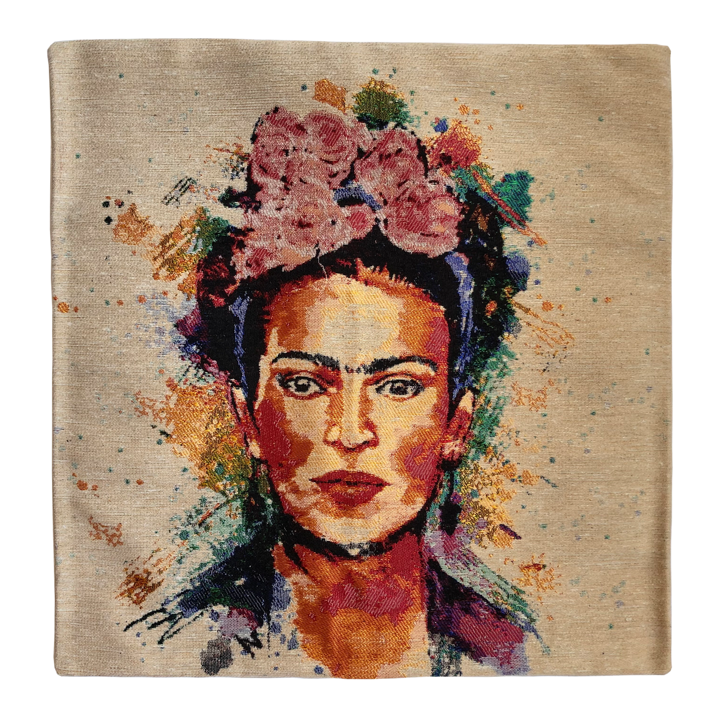 Inspiriert von Frida Kahlo - Blumen - Kissenbezug