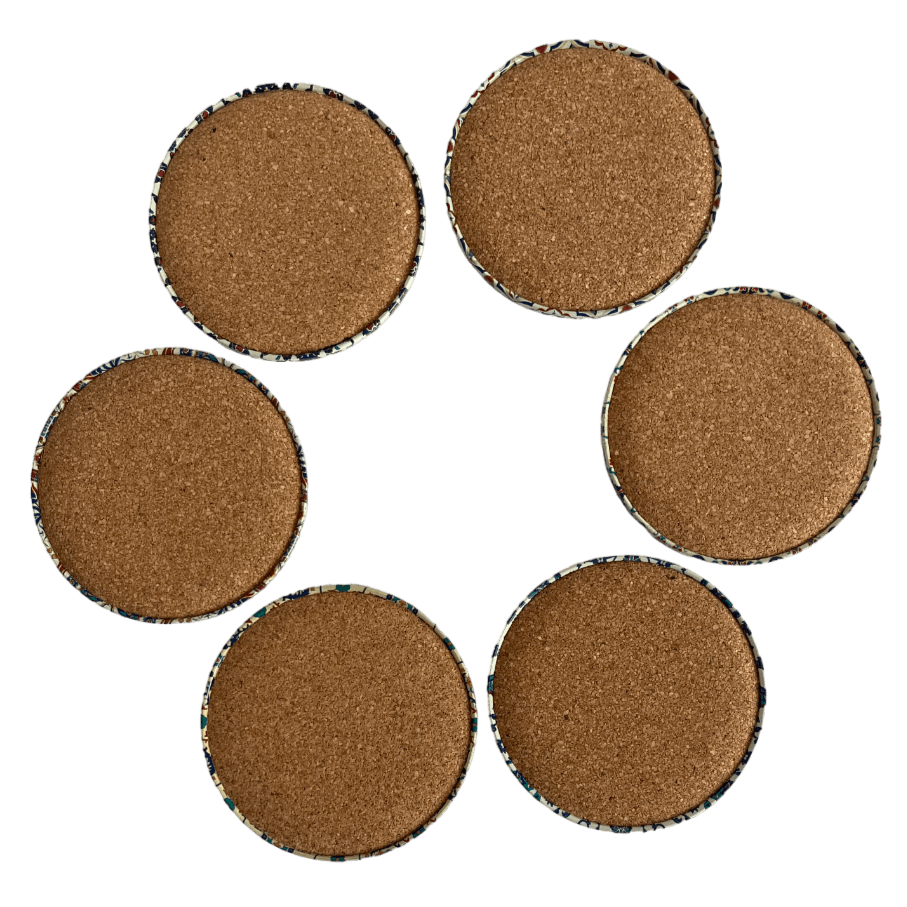 Leichte Linien - 6er Set Untersetzer