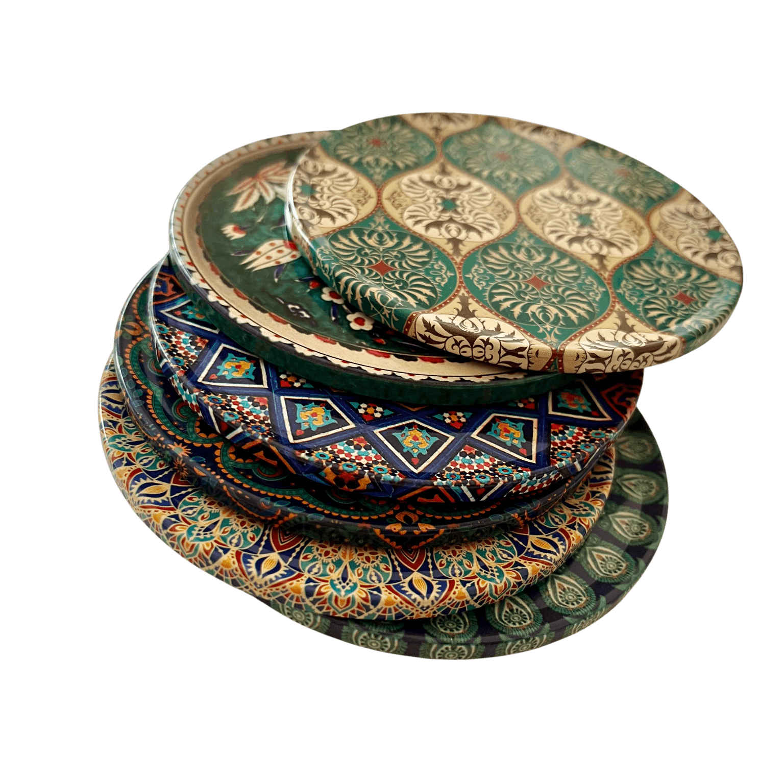 Zeitlose Ornamente - 6er Set Untersetzer