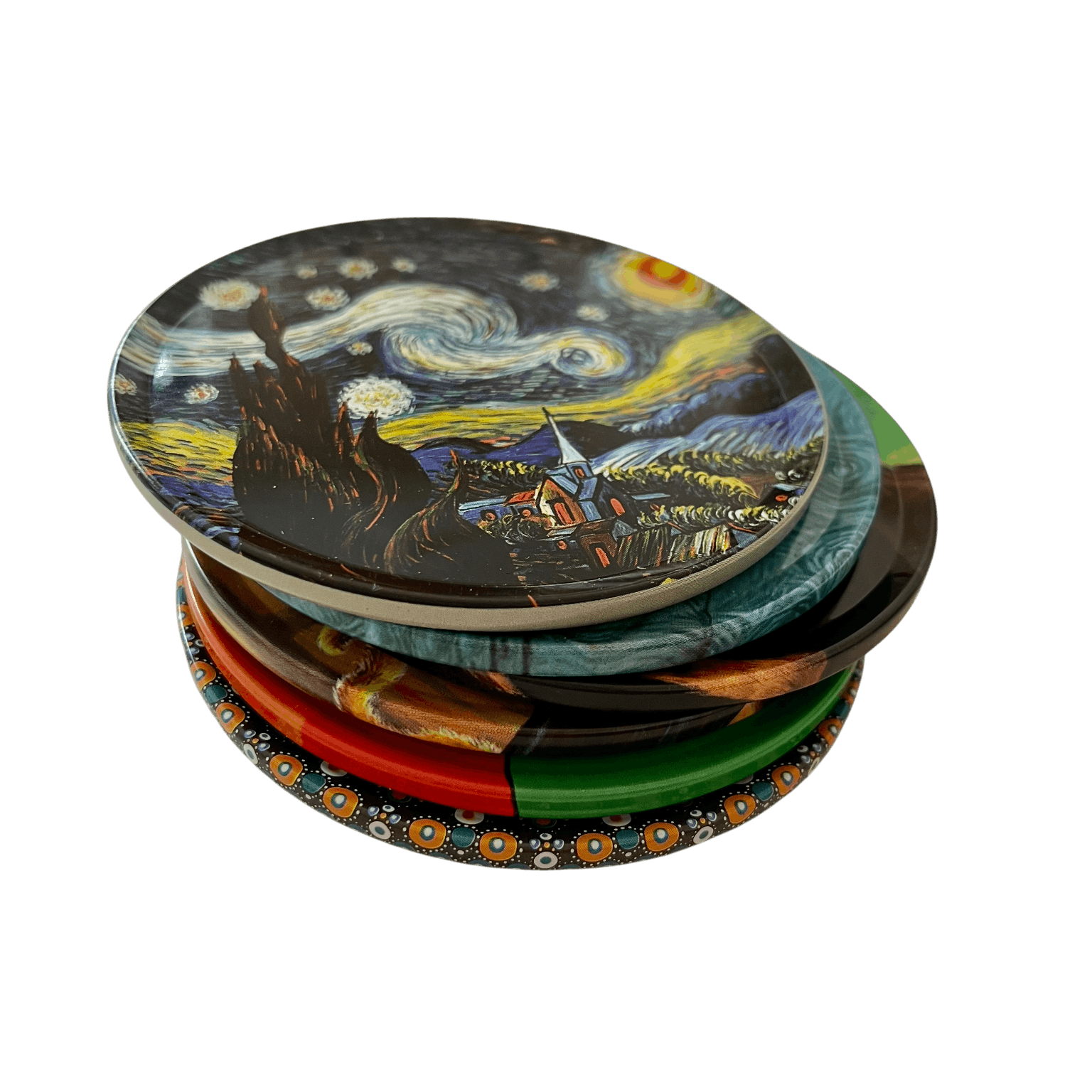 Katzen mit Charakter - 6er Untersetzer Set