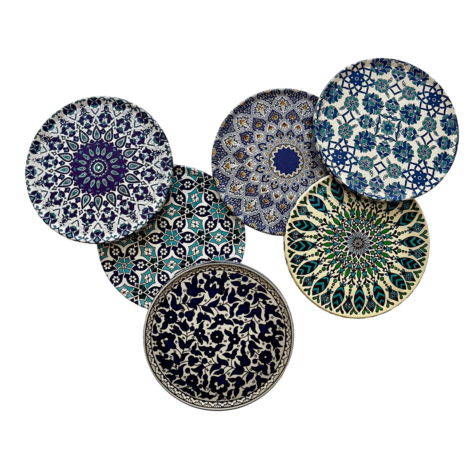 Indigoruhe - 6er Set Untersetzer