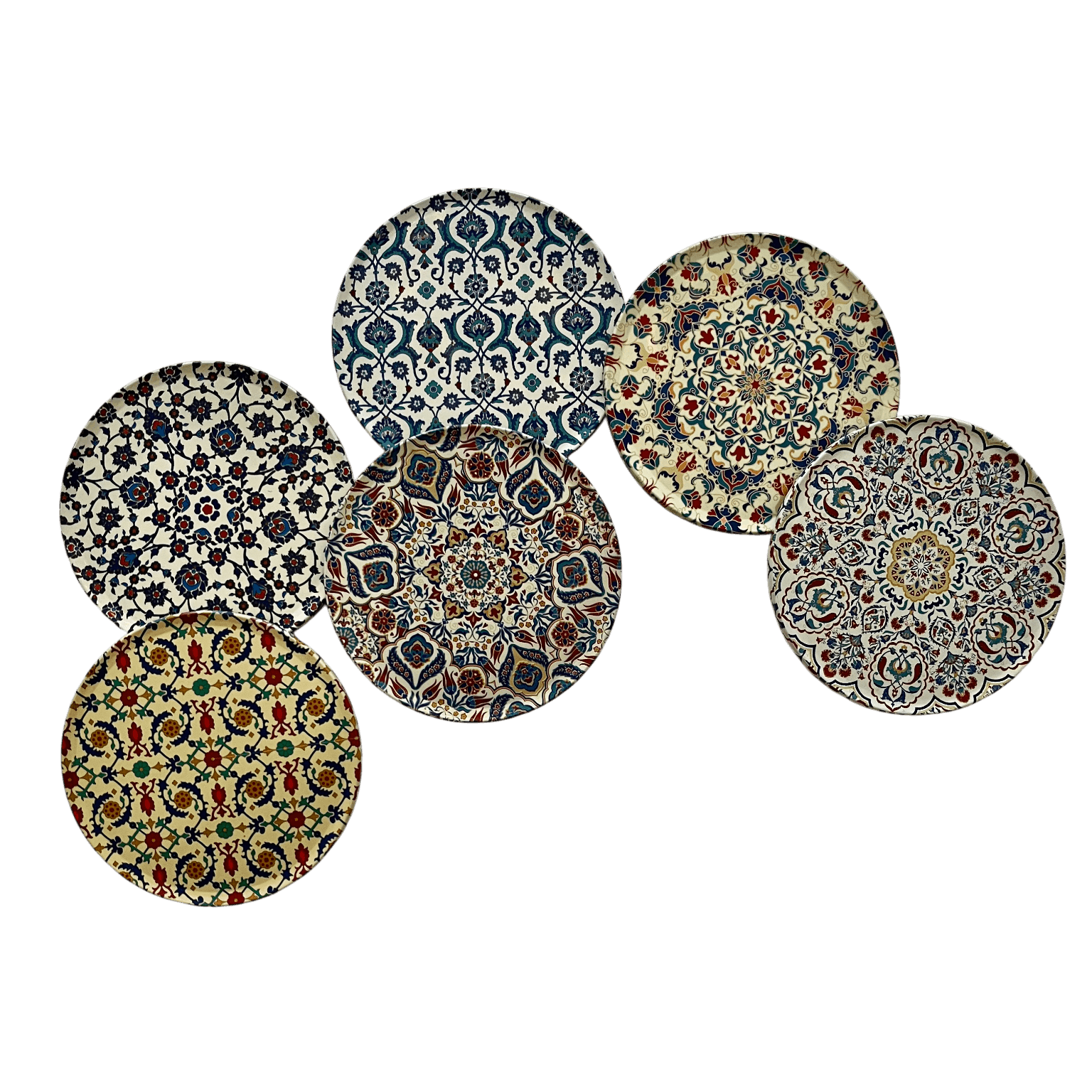 Leichte Linien - 6er Set Untersetzer