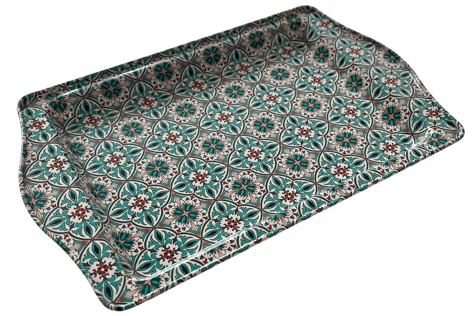 Blaues Blütenmeer - Tablett (klein)