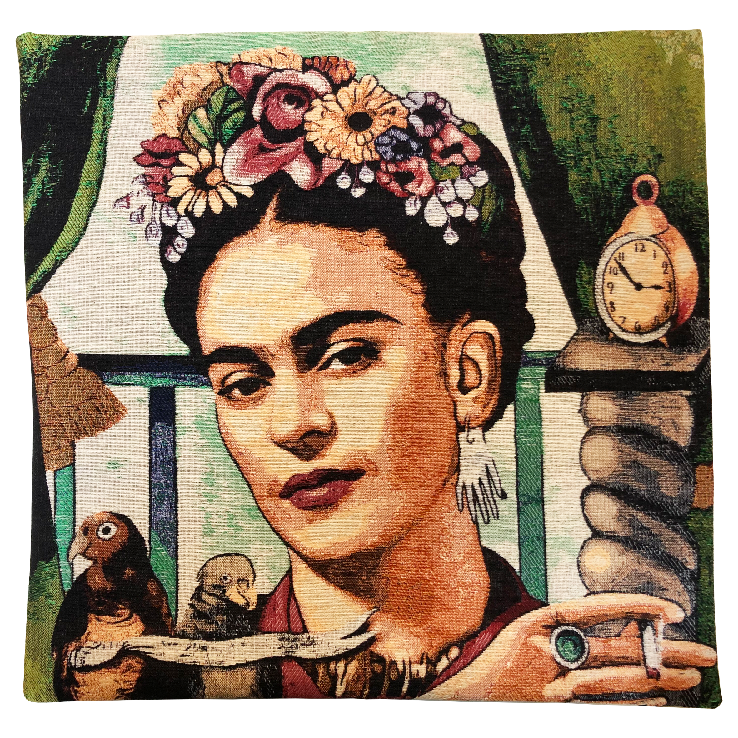 Inspiriert von Frida Kahlo - Balkon - Kissenbezug