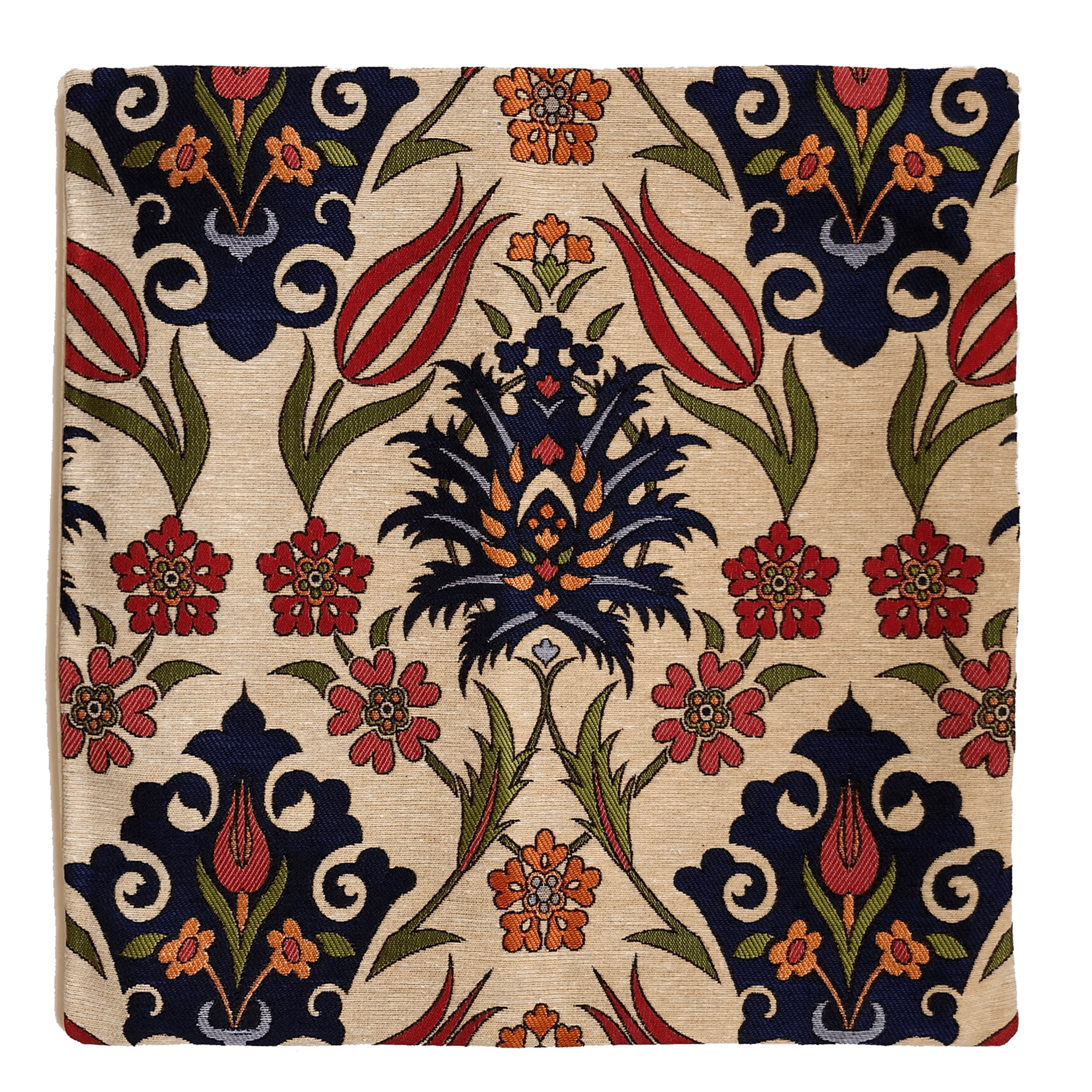 Florales Blumenbeet - Kissenbezug