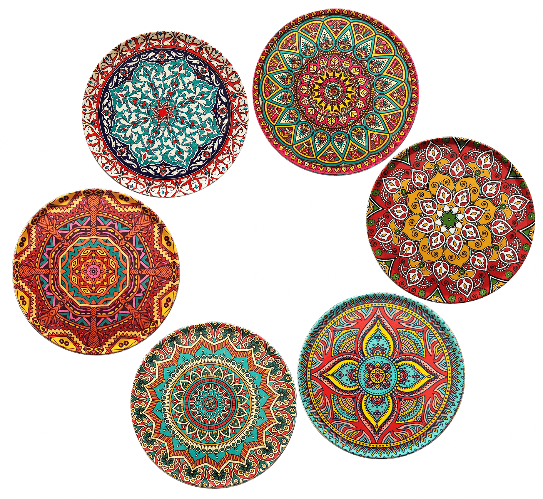 Feuer & Form - 6er Set Untersetzer