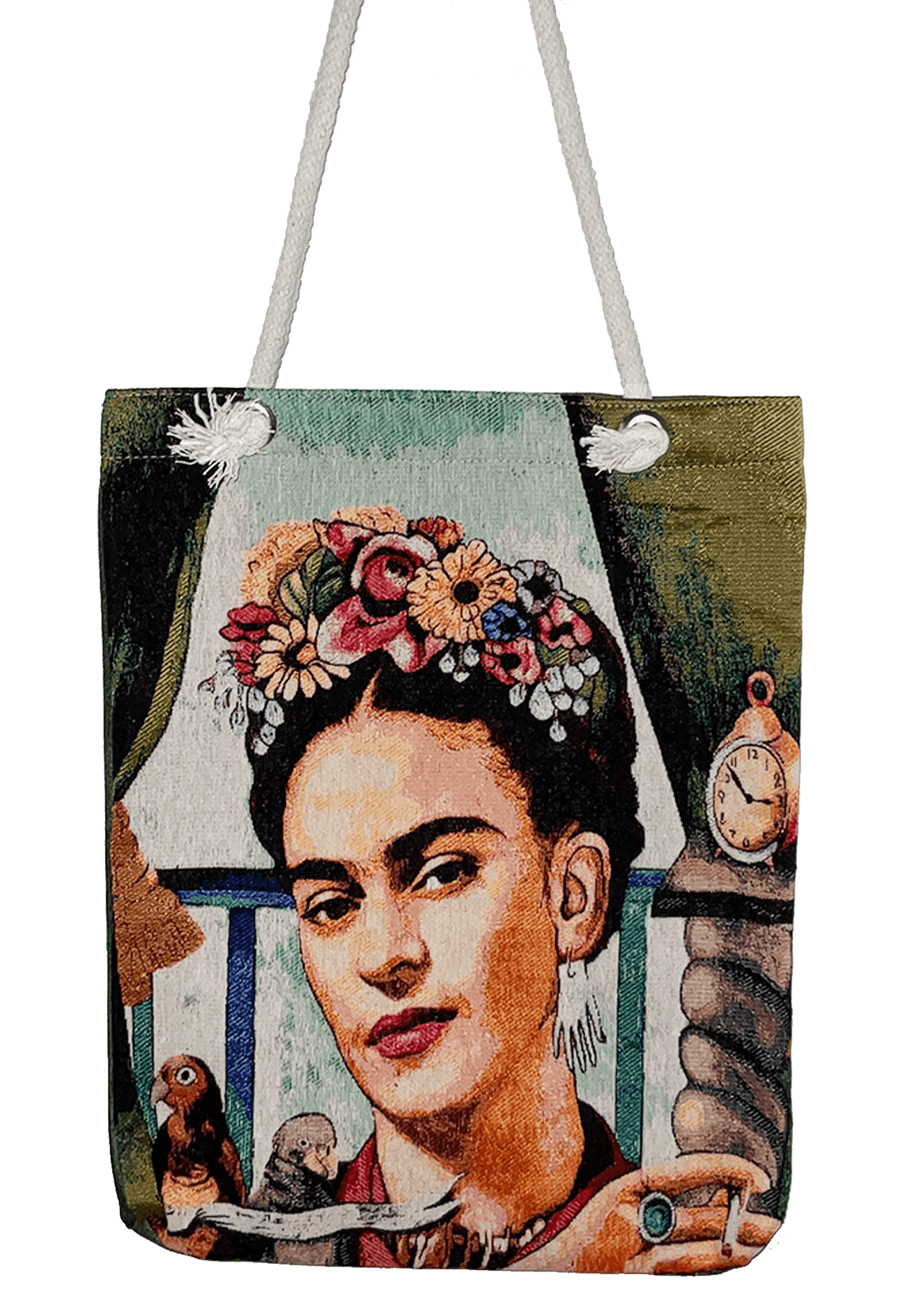 Inspiriert von Frida Kahlo - Stil am Balkon - Shopper