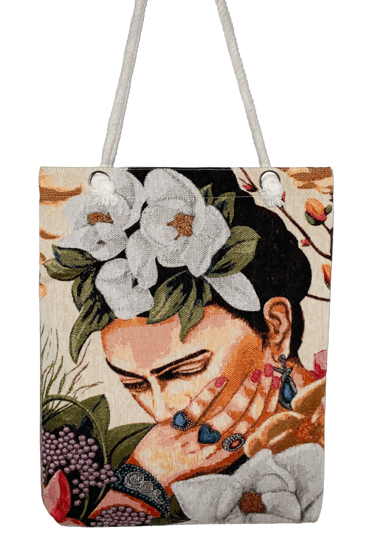 Inspiriert von Frida Kahlo - Blühende Gedanken - Shopper