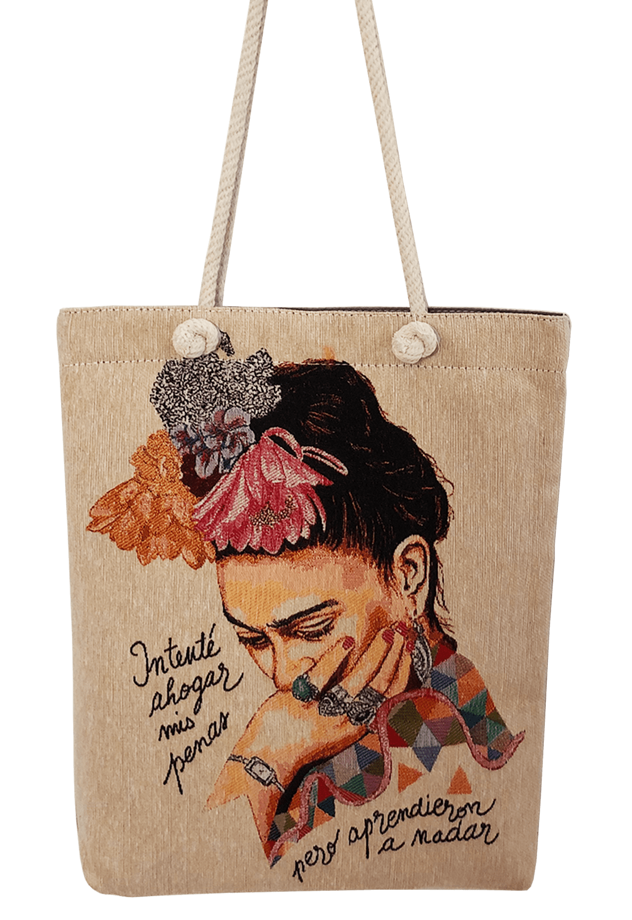 Inspiriert von Frida Kahlo - Innere Stimme - Shopper