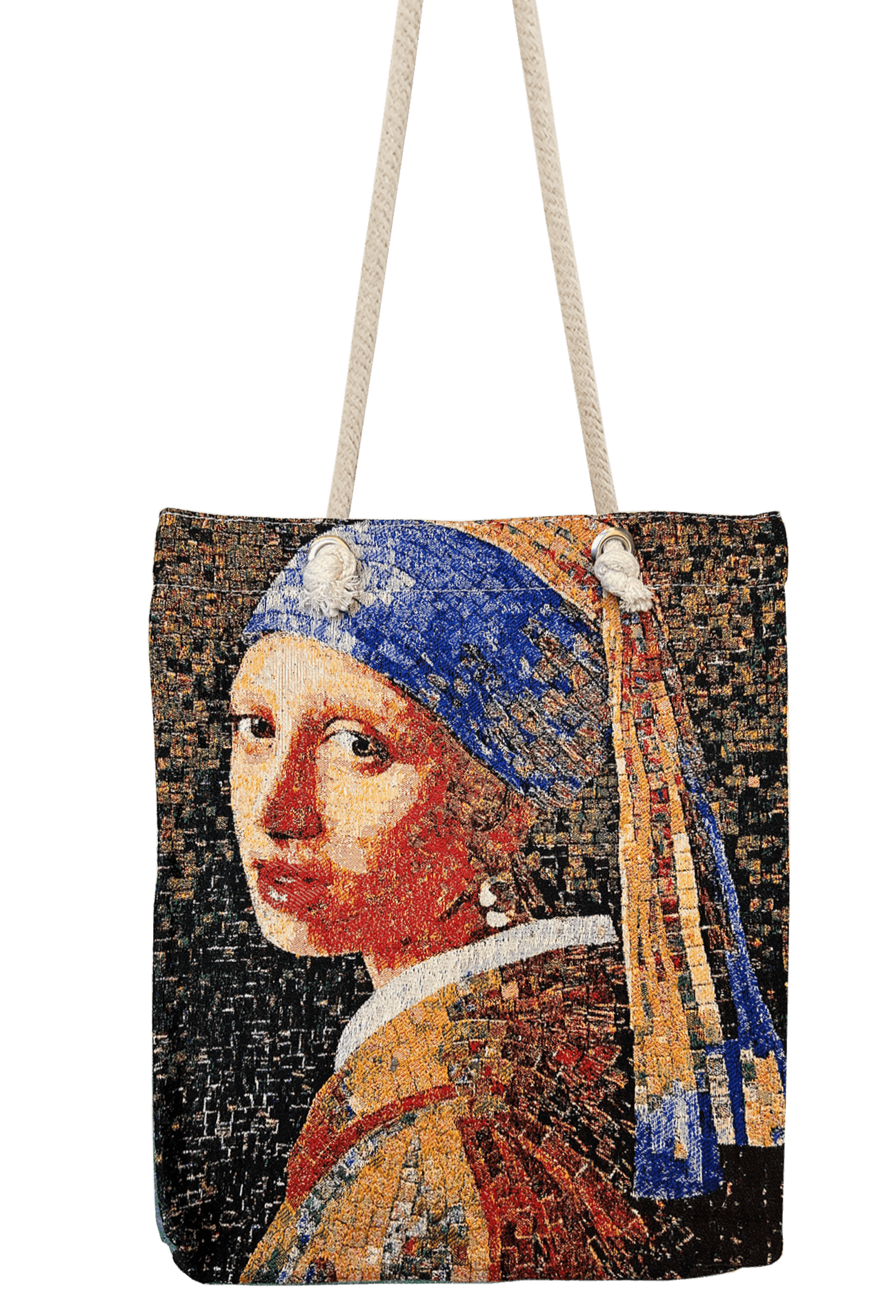 Mädchen mit dem Perlenohrring (Mosaik) - Shopper