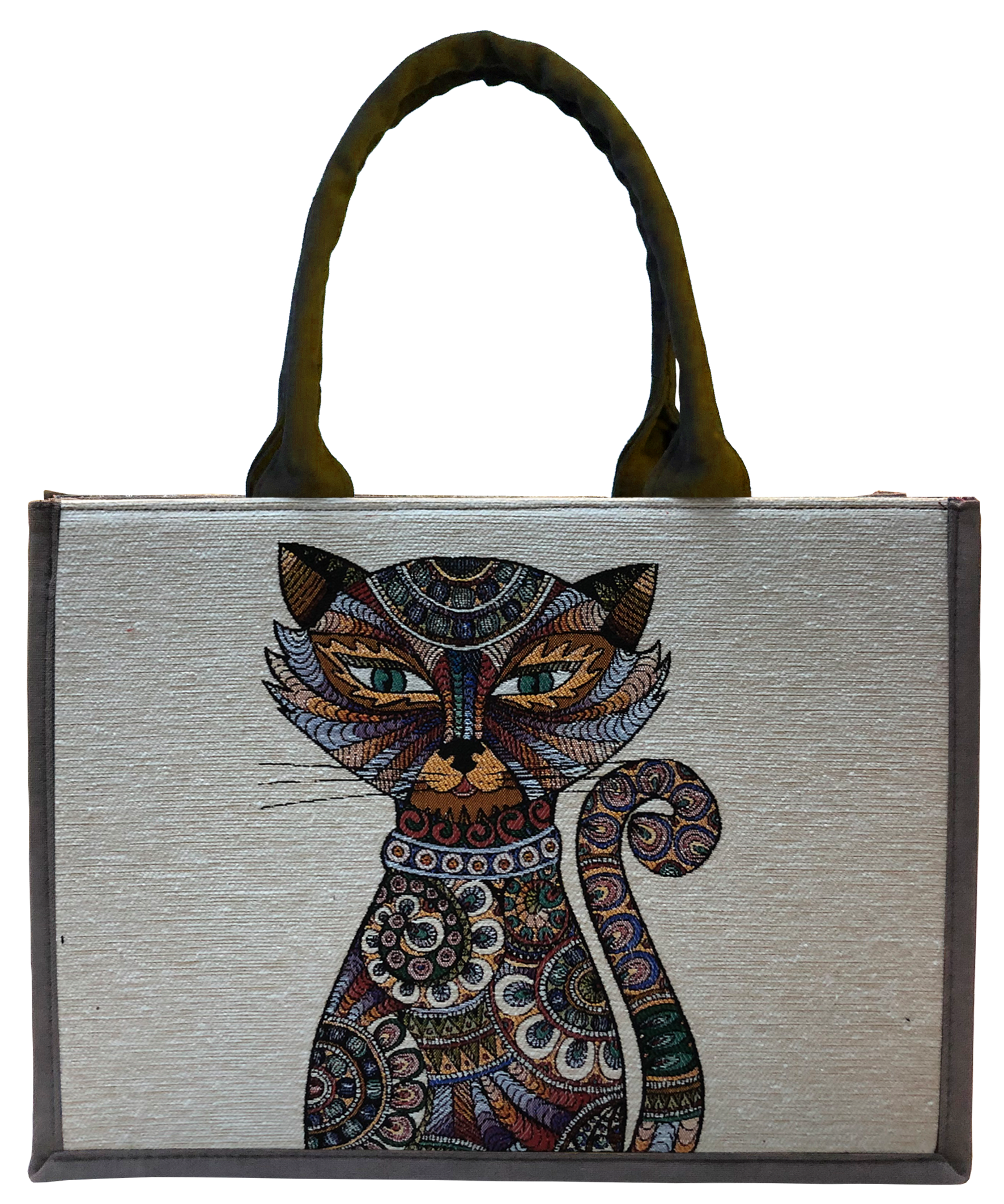 Katze mit Halsband - Tote Bag