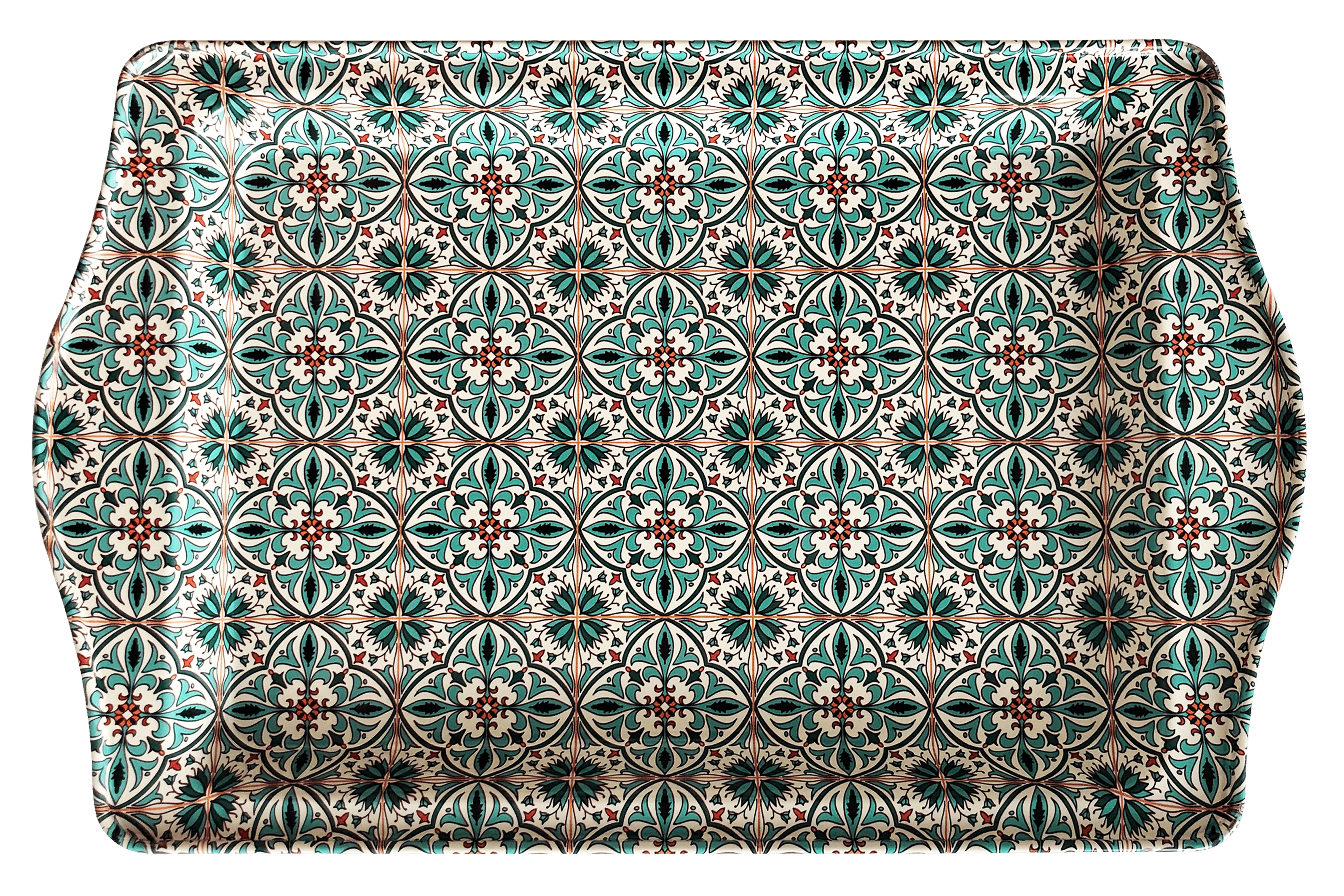 Blaues Blütenmeer - Tablett (klein)