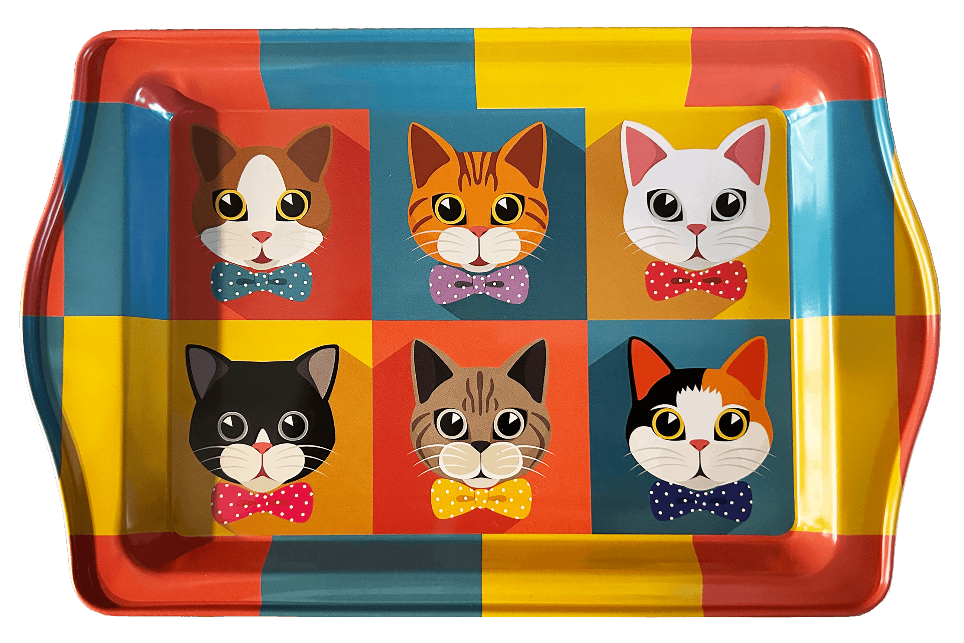 Katzenporträts - Tablett (klein)