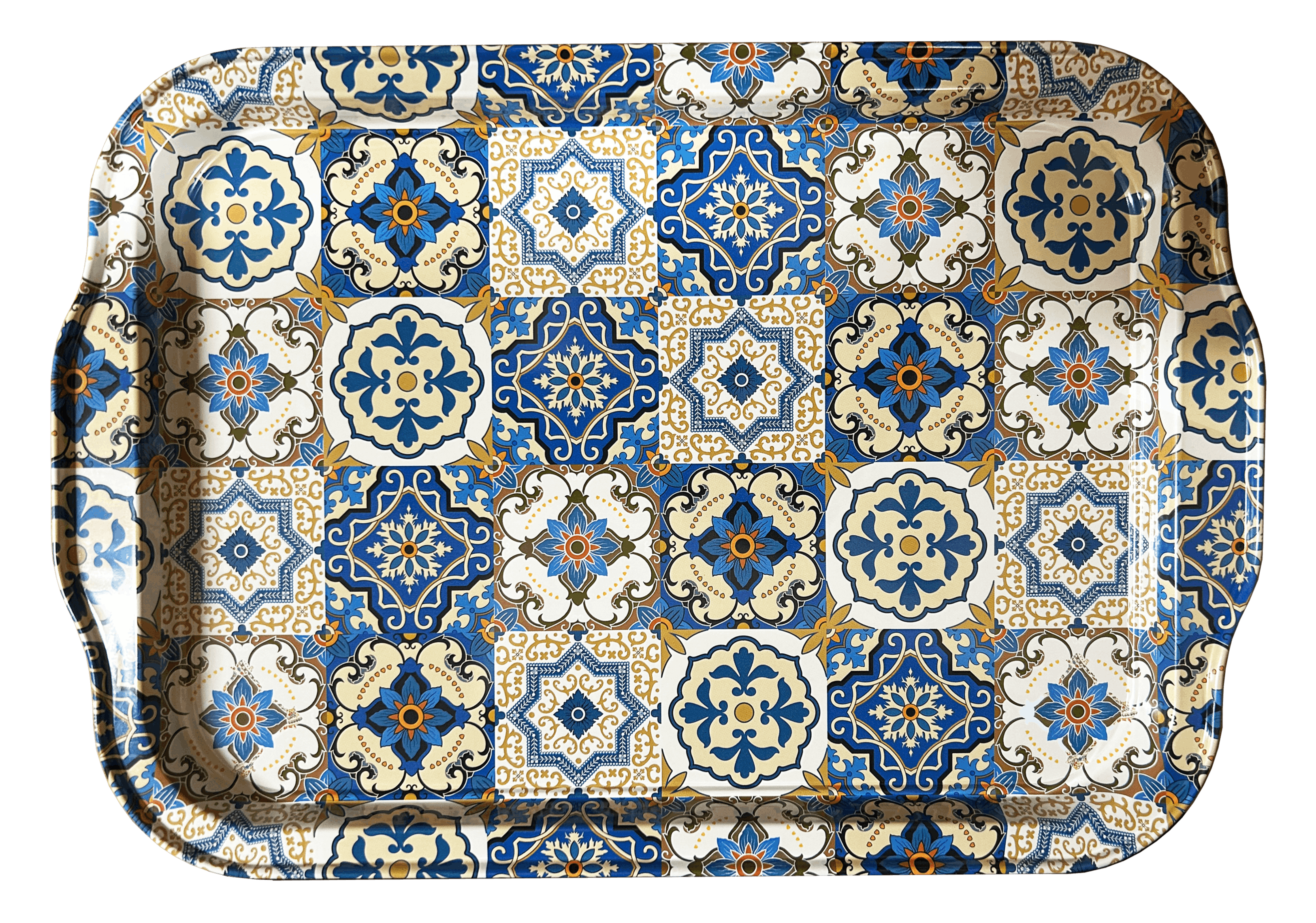 Azulejo Blau - Tablett (groß)