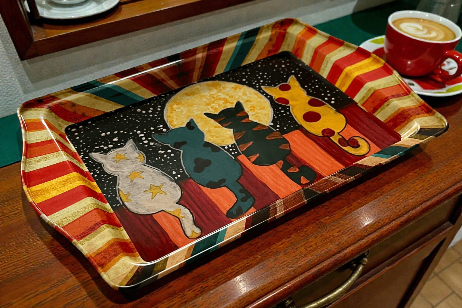 Mondkatzen - Tablett (klein)