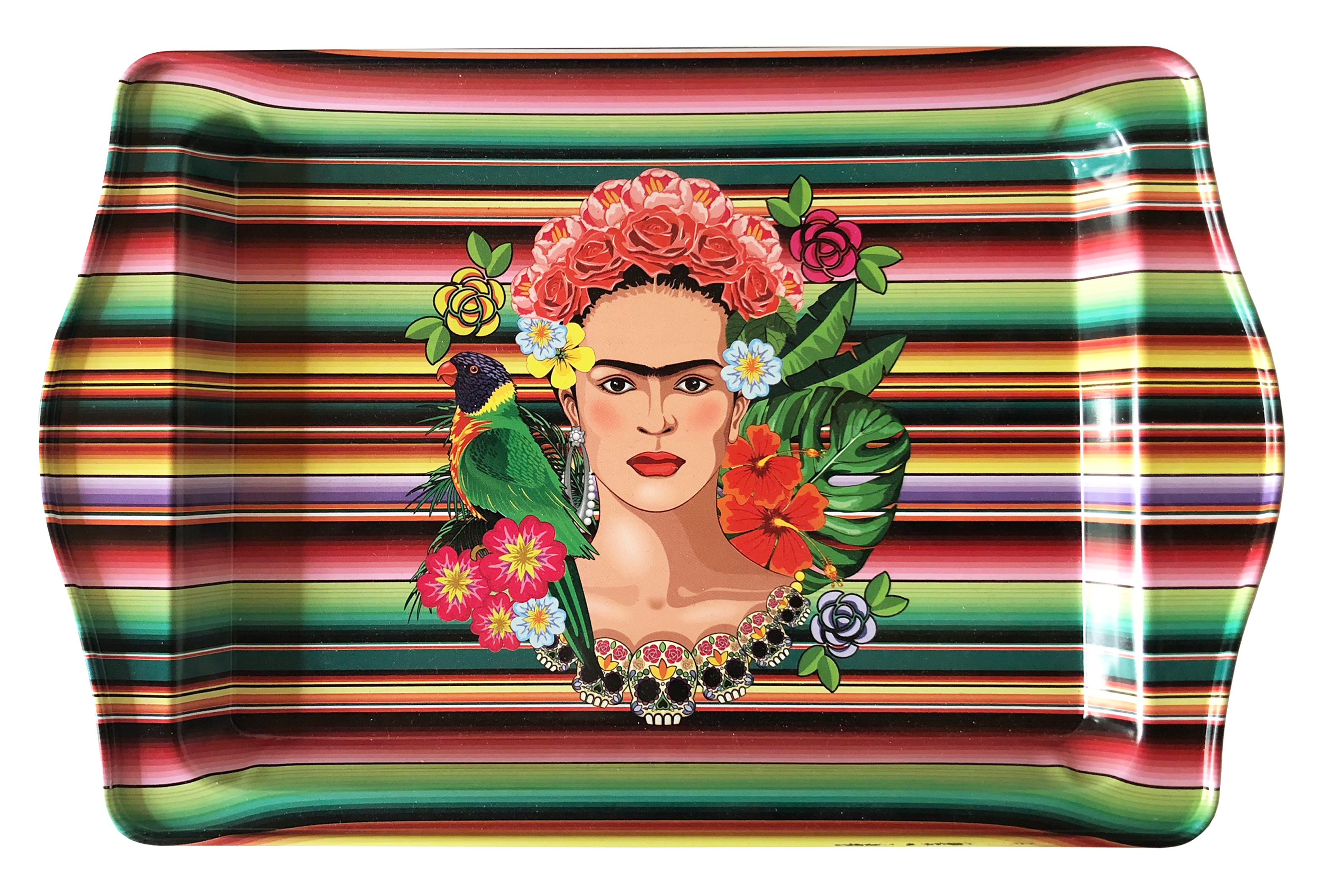 Inspiriert von Frida Kahlo - Tablett (klein)